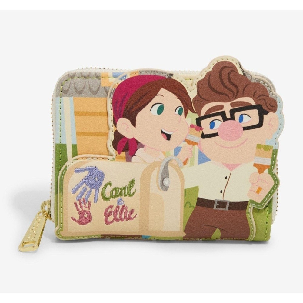 NEW! Loungefly Disney Pixar Up Carl & Ellie Mailbox Paint Backpack & WALLET SET! - Picture 6 of 8